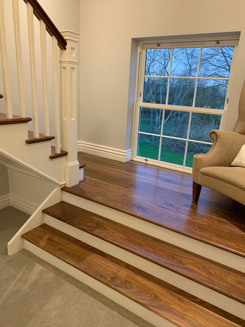 Image of Bespoke Walnut Staircase