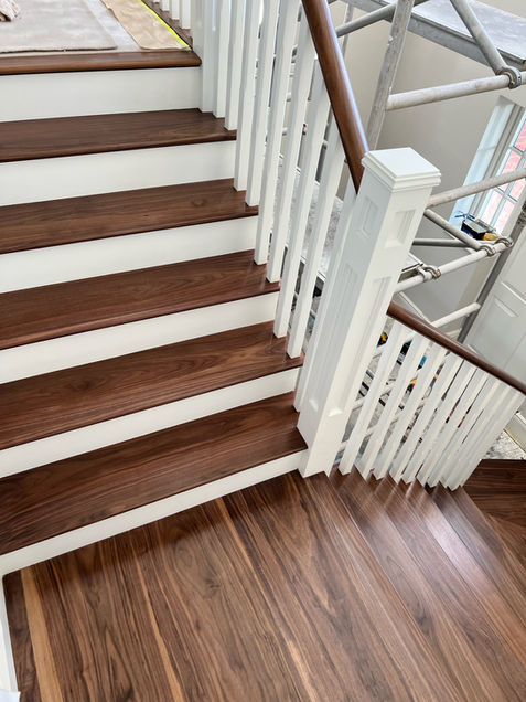 Image of Bespoke Walnut Staircase