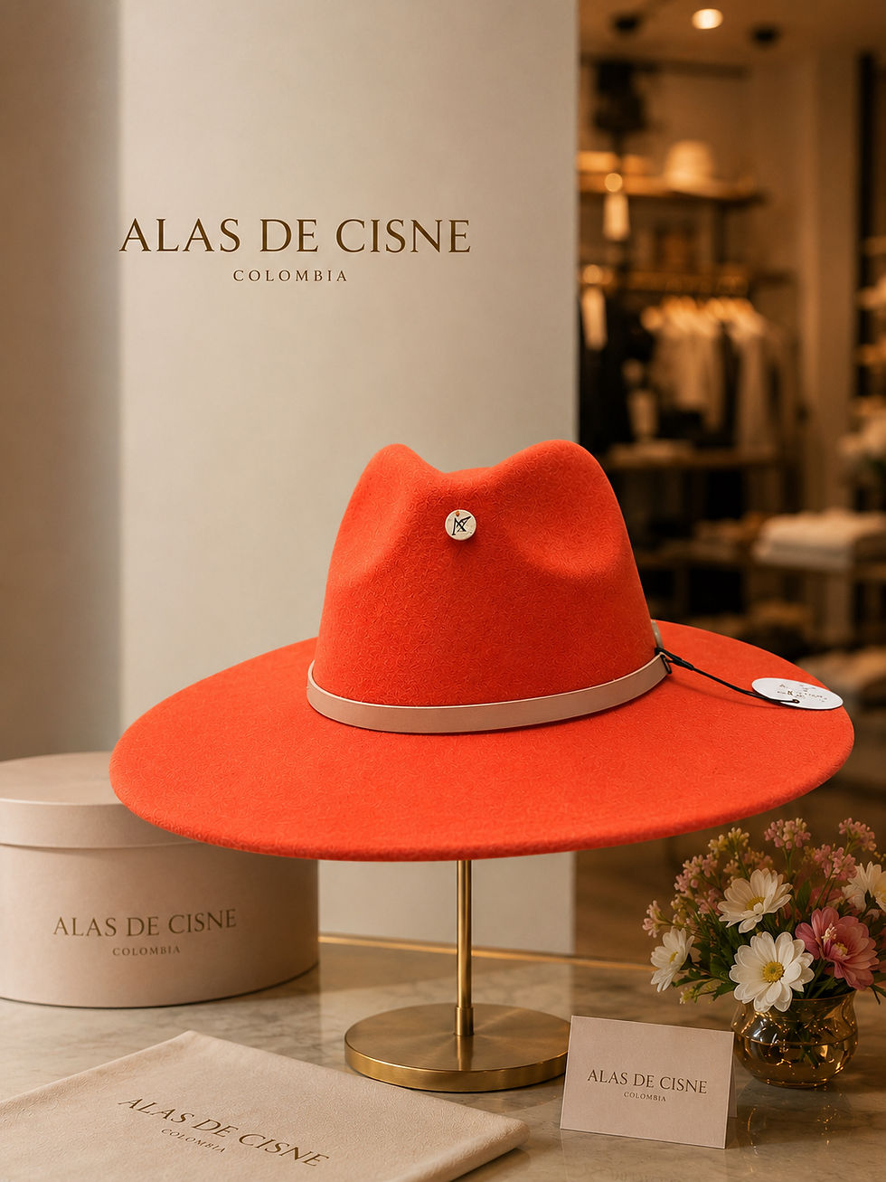 Miniatura: Sombrero Fedora Naranja