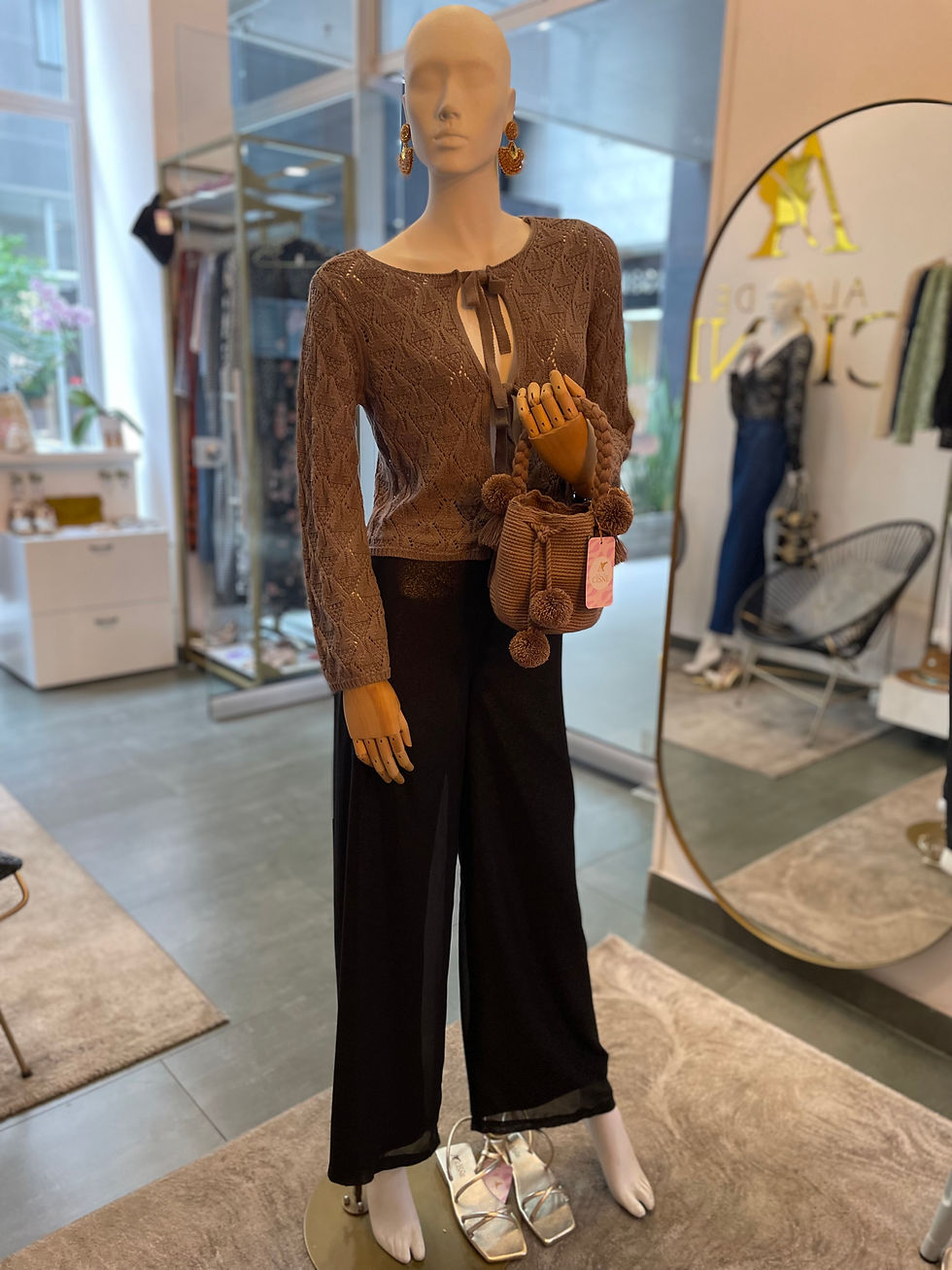 Miniatura: Mini Mochila wayuu pompones