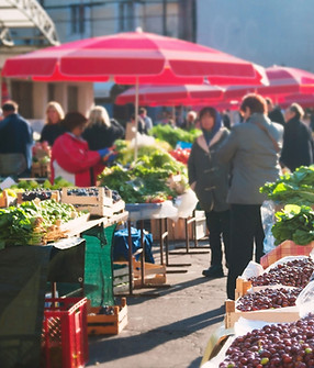 Food Market Crowd
