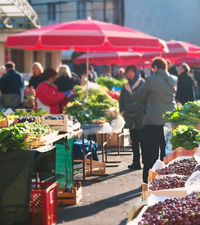 Outdoor Market Scene
