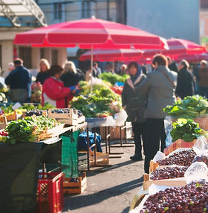 Food Market Crowd