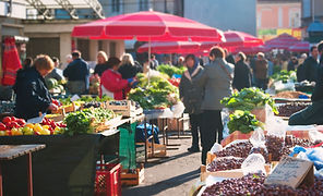 Food Market Crowd