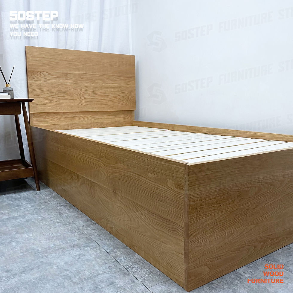 Thumbnail: WOODSTUFF-手工製美國FAS級白橡木油壓床架(可訂造/改色)