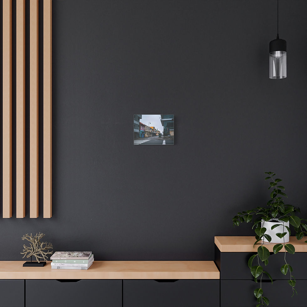 Thumbnail: Urban Street Scene Canvas Art