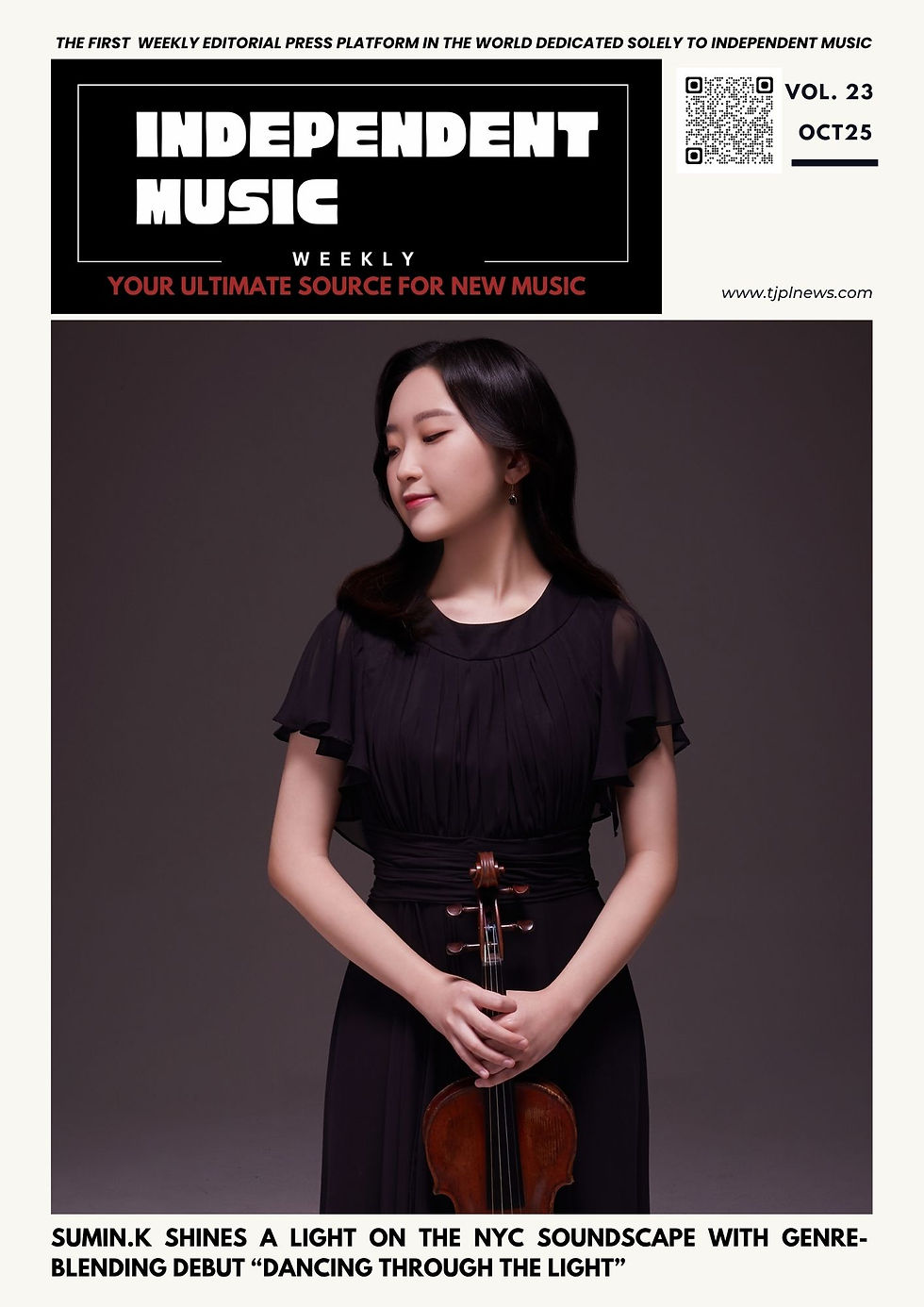 Cover of Independent Music Weekly Vol. 23 October 2025 featuring SuMin.K
