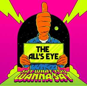 “Say What You Wanna Say” single artwork—psychedelic pop colour swirl with bold shapes and retro design by This is Blase and Roberlan Borges Paresqui.