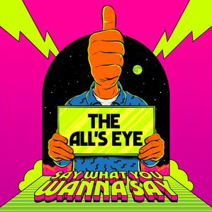“Say What You Wanna Say” single artwork—psychedelic pop colour swirl with bold shapes and retro design by This is Blase and Roberlan Borges Paresqui.