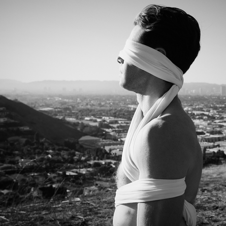 Sensory Deprived’ single cover featuring abstract textures and muted tones symbolising emotional fragmentation.