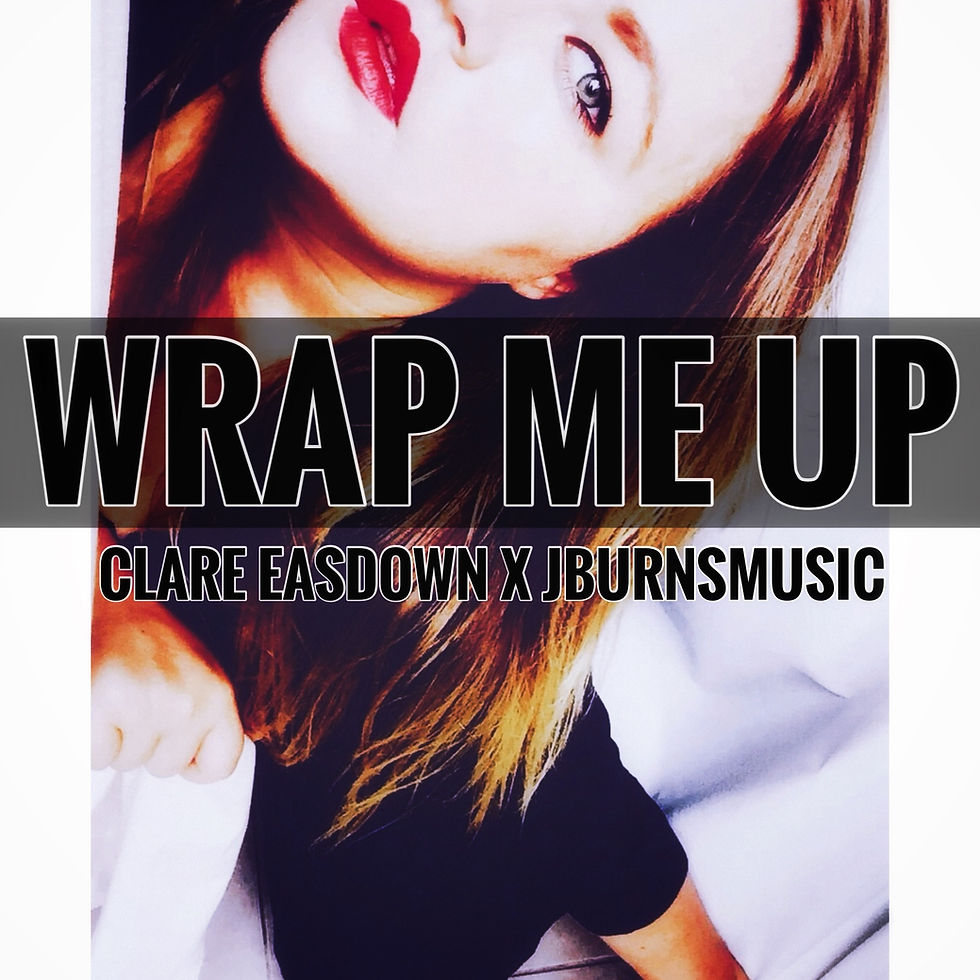 Image of Clare Easdown and Jburnsmusic collaborating in the studio for "Wrap Me Up" single.
