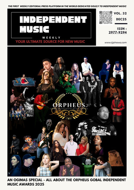 Independent Music Weekly OGIMAs Special Edition cover — global independent music awards issue with featured artists from 2025.