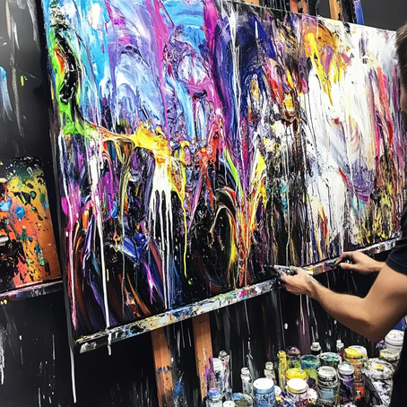 painting on canvas