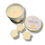 Thumbnail: Cream 125mls soy wax candle in a silver tin labelled Soothing Sniffs, with three cream paw shaped wax melts