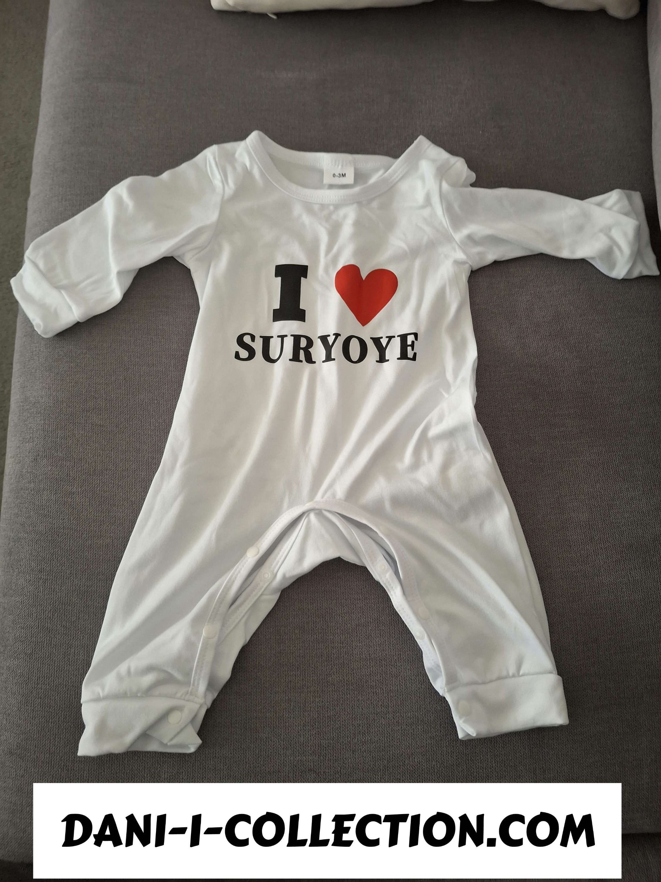 Baby Body långärmad  I ❤️ SURYOYE