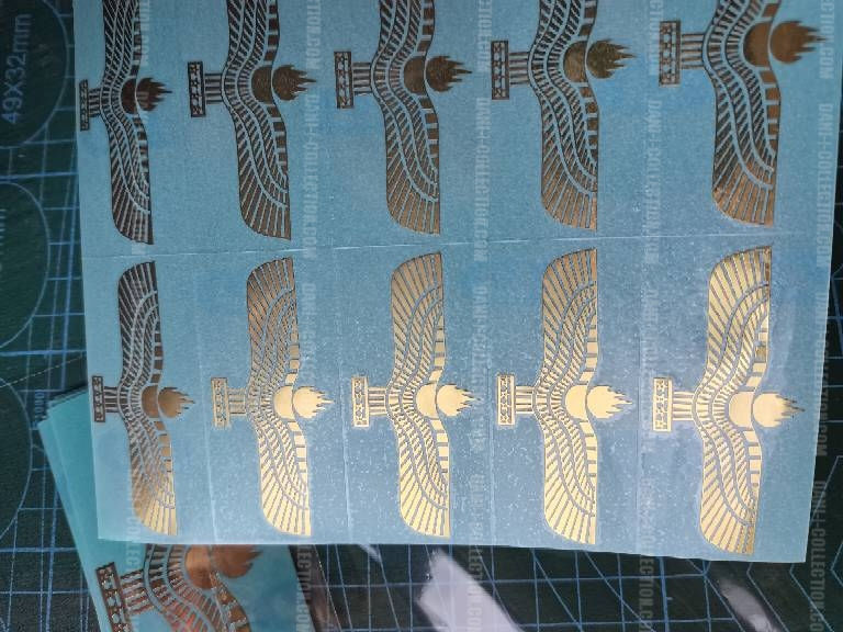 Thumbnail: Syrian eagle sticker gold-silver metallic