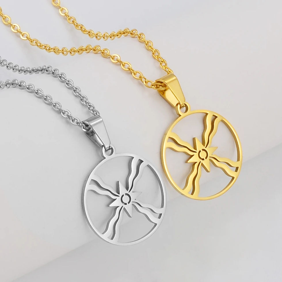 Thumbnail: Assyriska flaggan halsband 
