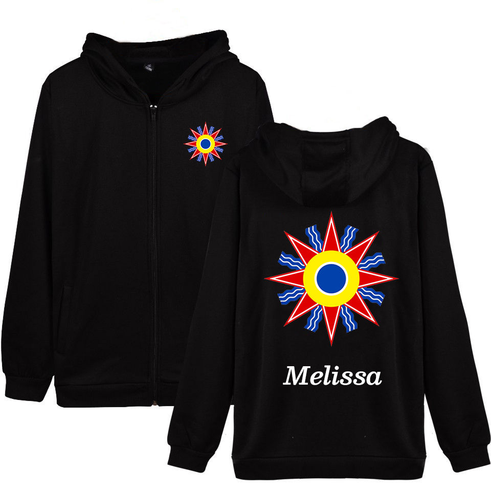 Thumbnail: Own designed cardiganzipper hoodie white print or color print