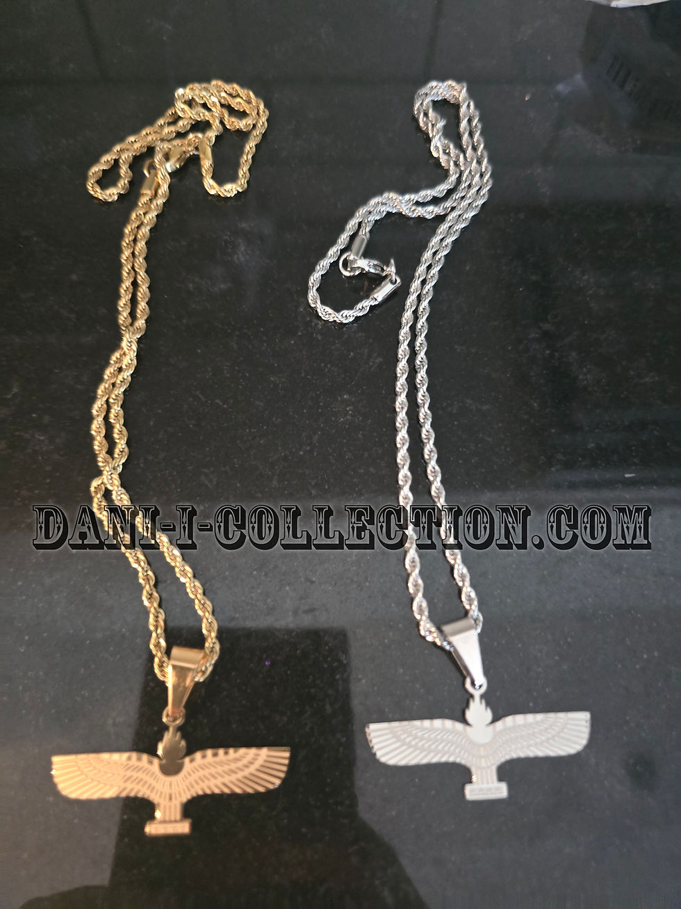 Thumbnail: 4.3cm Örn  Syrianska halsband med cordell kedja