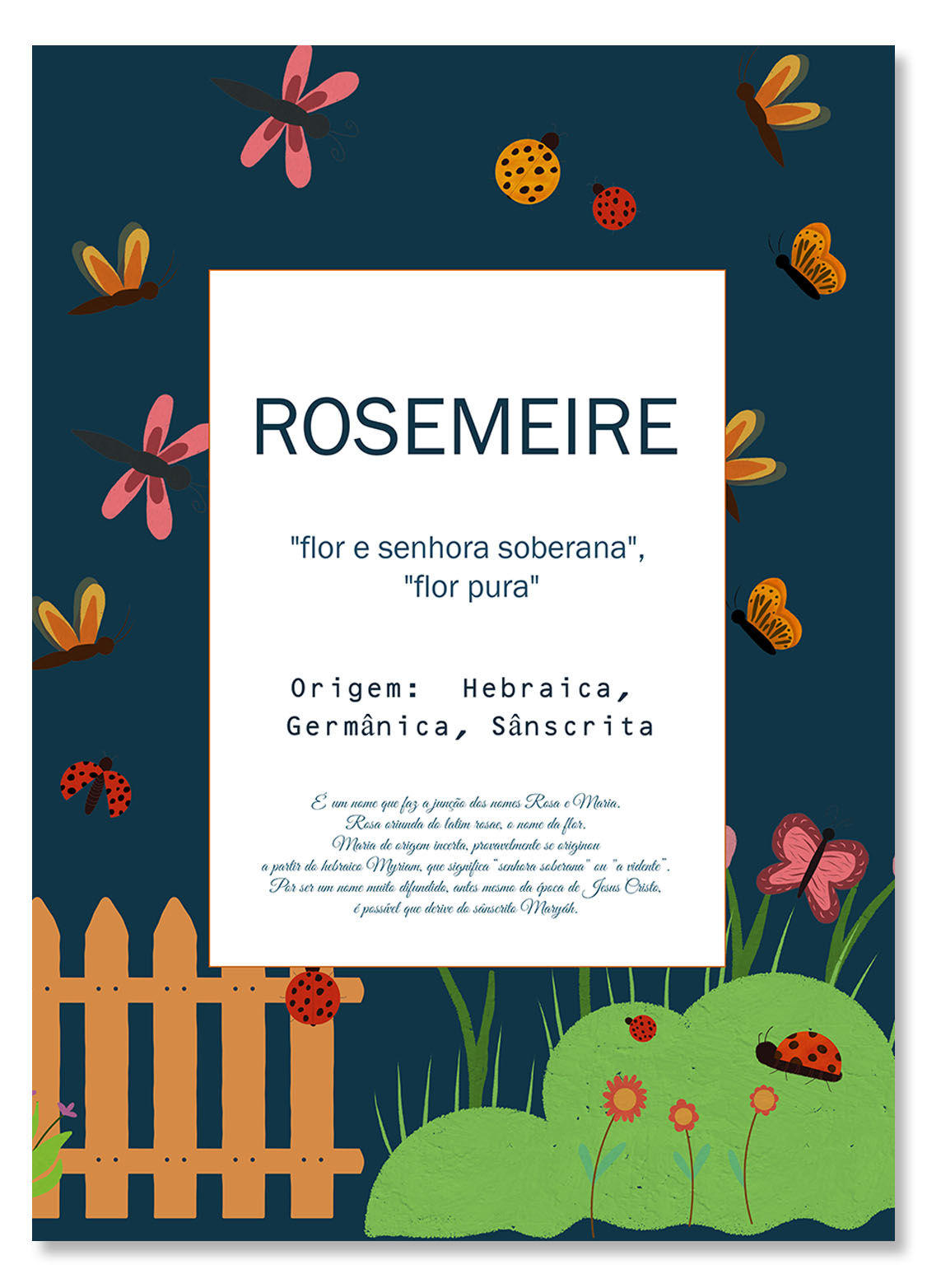 Placa Origem do Seu Nome - Doce Encanto