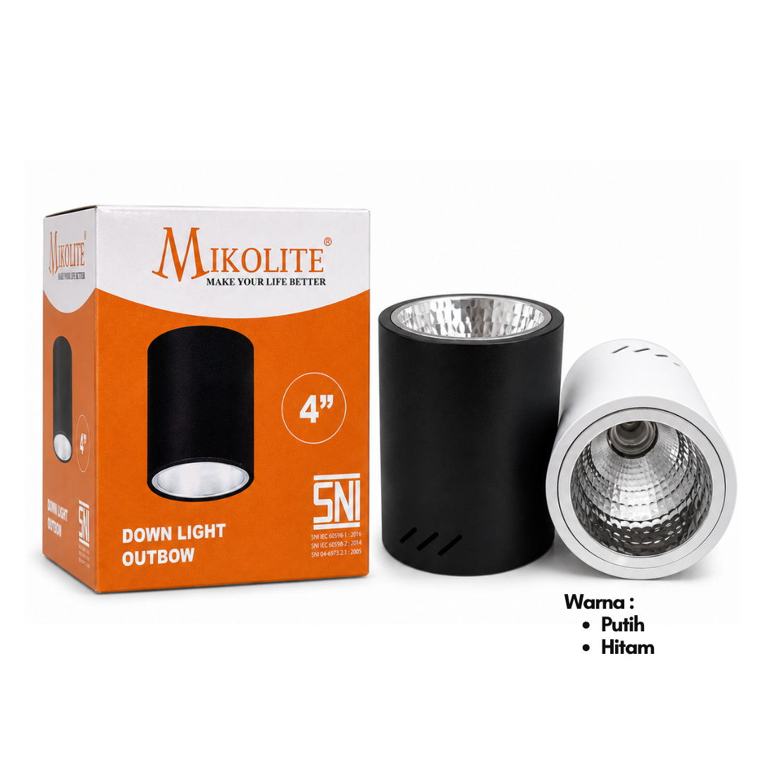 DOWNLIGHT OB 4" BULAT PUTIH MIKOLITE