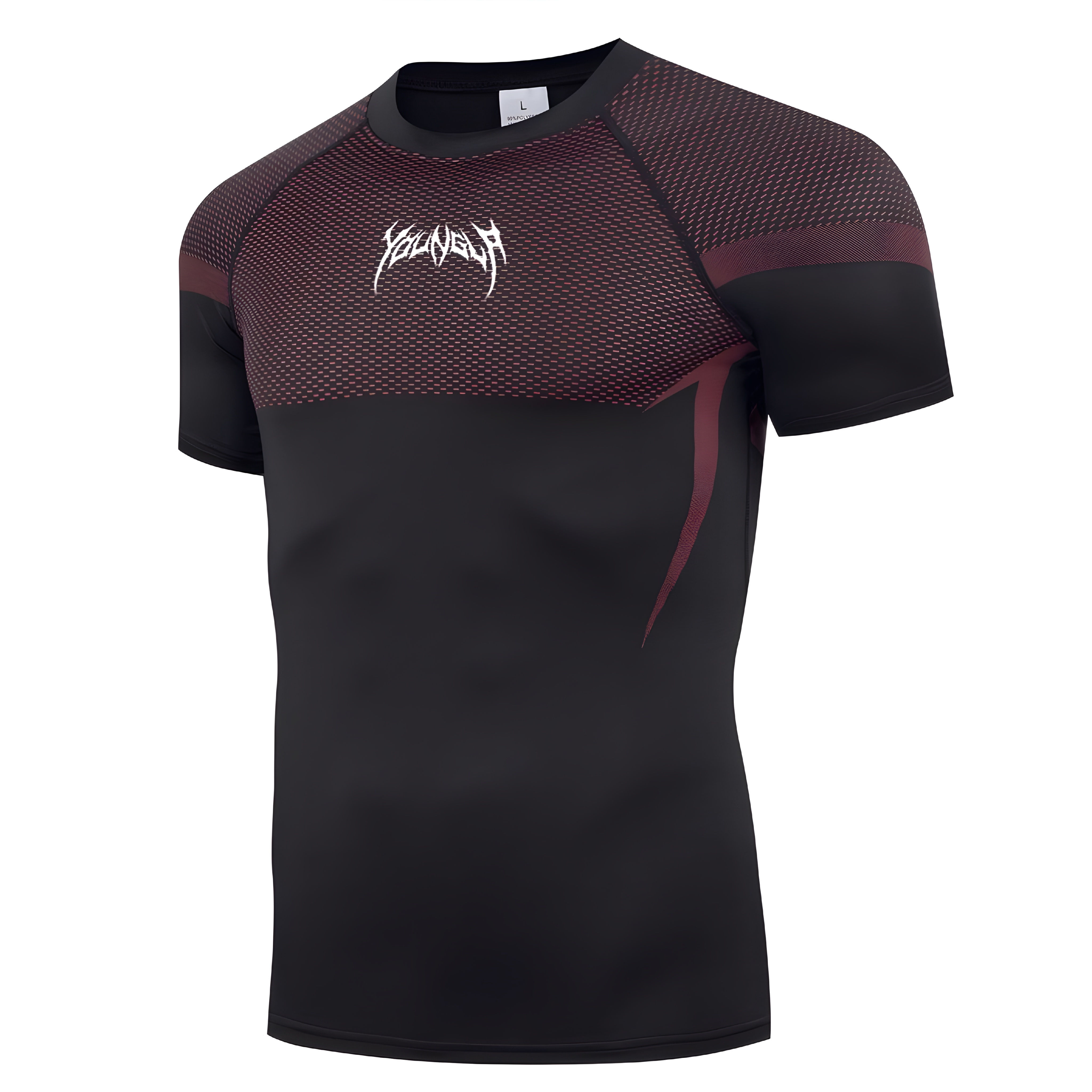 Armour Black & Red Compression Shirt 