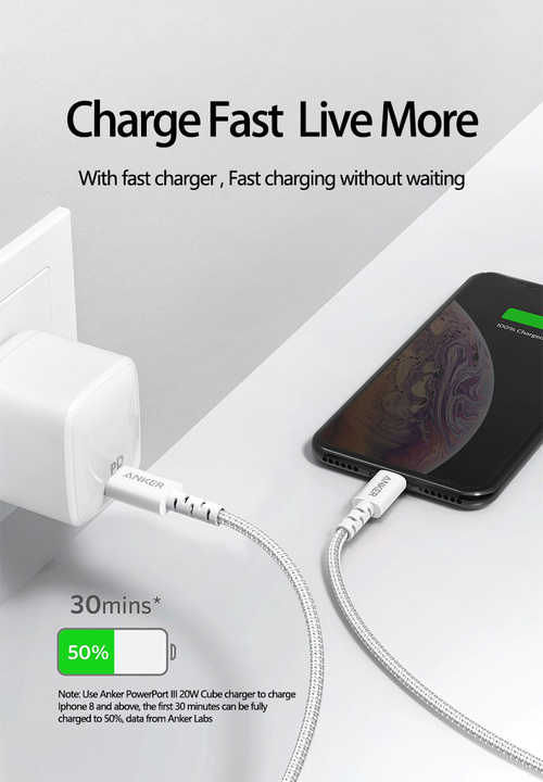 Thumbnail: Anker Powerline III Flow for Lightening & Type-C Port