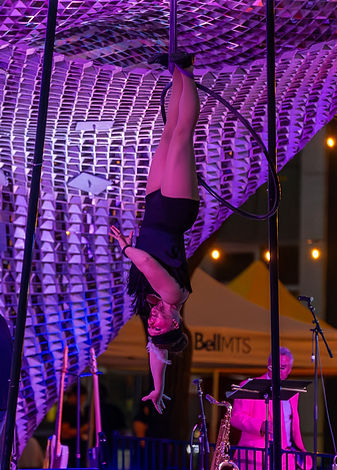 Carla Cerceau performs at the Cube stage in Winnipeg