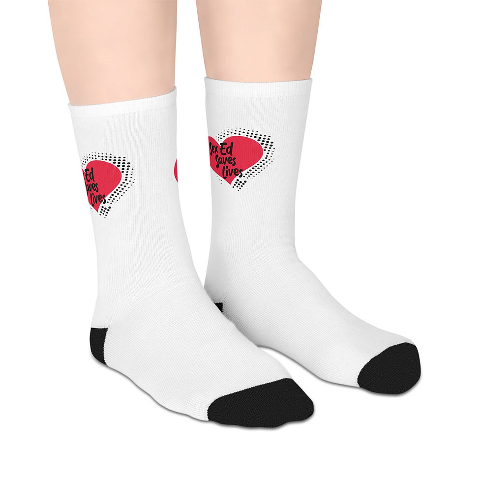 Thumbnail: Sex Ed Saves Lives Mid-length Socks