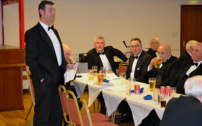 Abbey Royal Arch Chapter 180 2015: E.C. Stephen Bell proposing the toast to the new Excellent King Freddie Hoy.