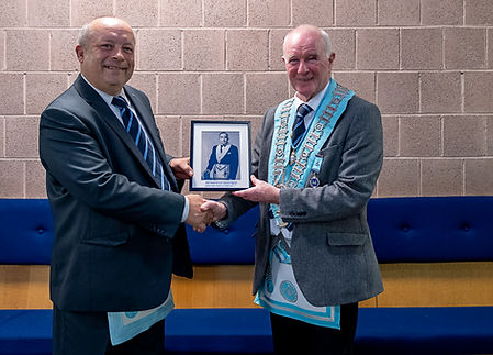 W.Bro. Paul Coard and W.Bro. Lee Burnsid