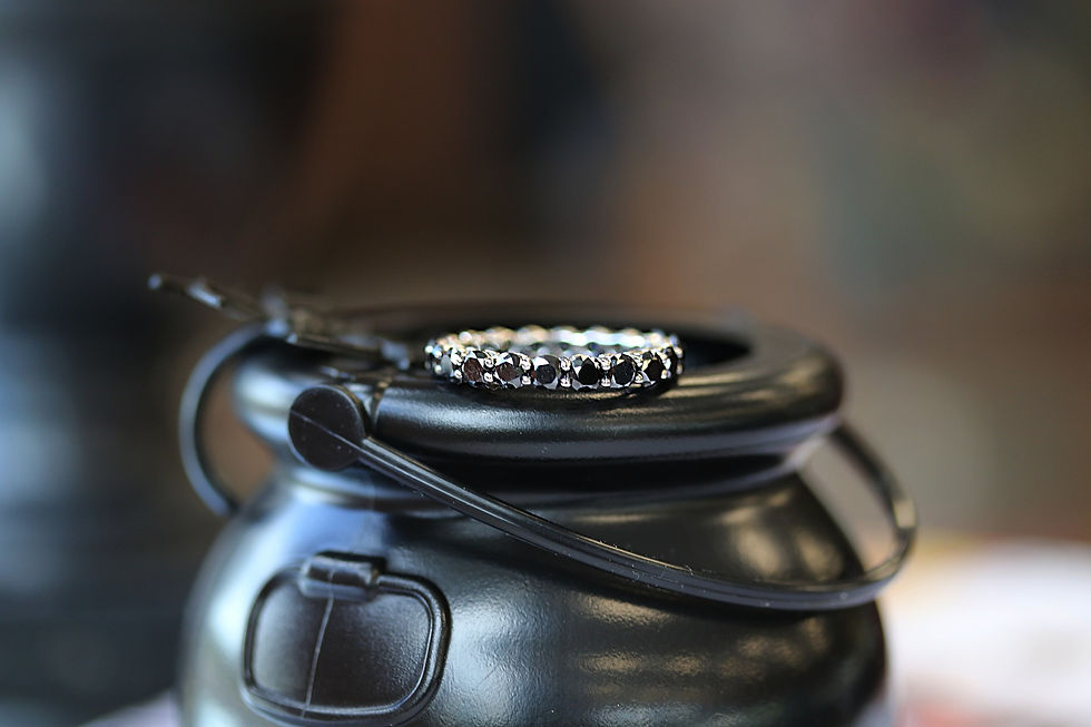 Black diamond ring