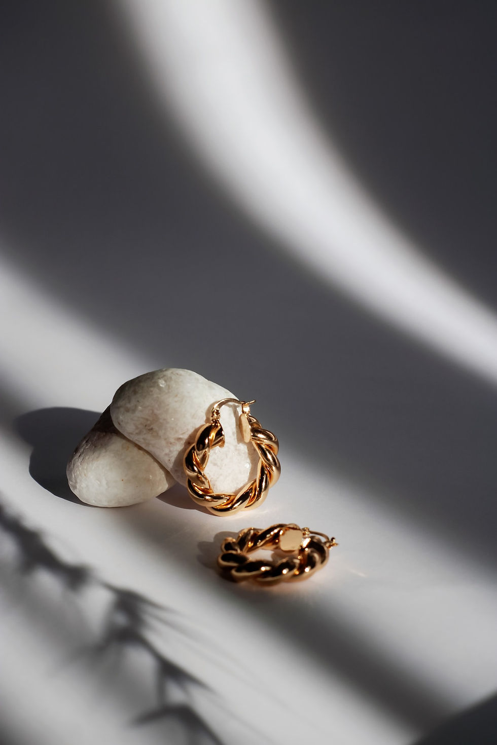 Gold earrings