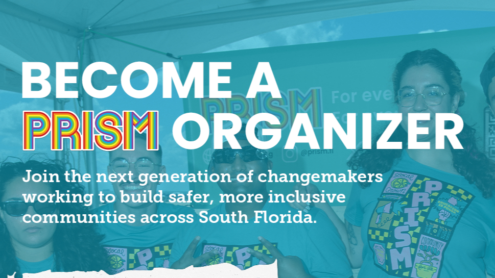 The event poster for Monthly Volunteer & Organizer Orientation.