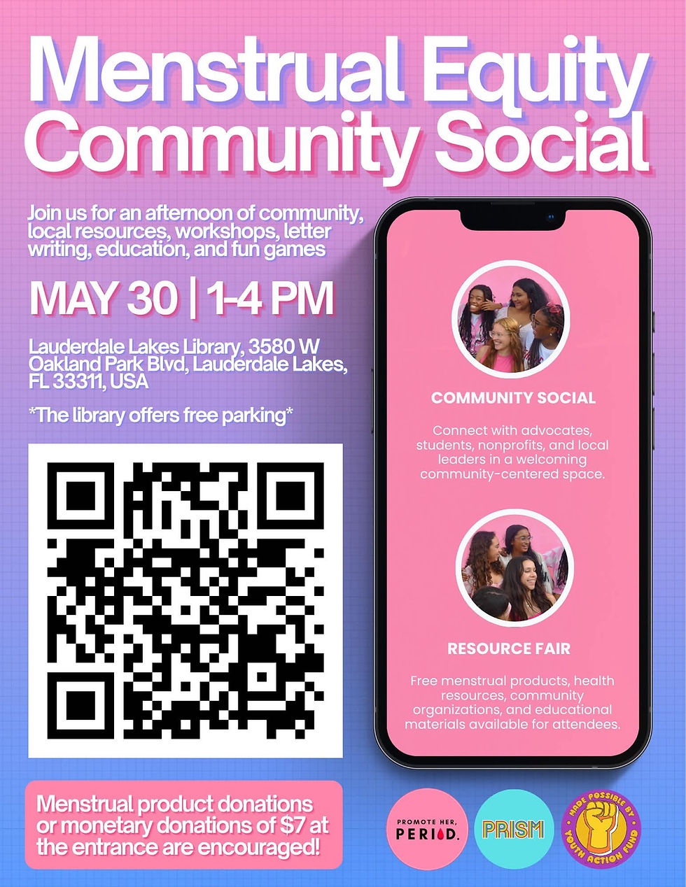 Menstrual Equity Resource Fair and Community Social