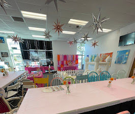 The inside of the studio at The Art Of The Party