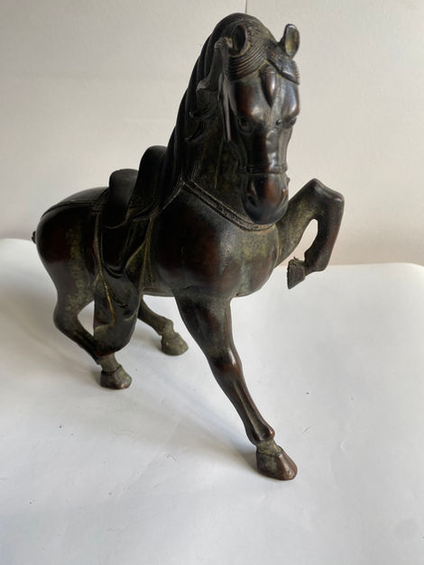 古战马铜像 - Antique Warring Horse Bronze Statue