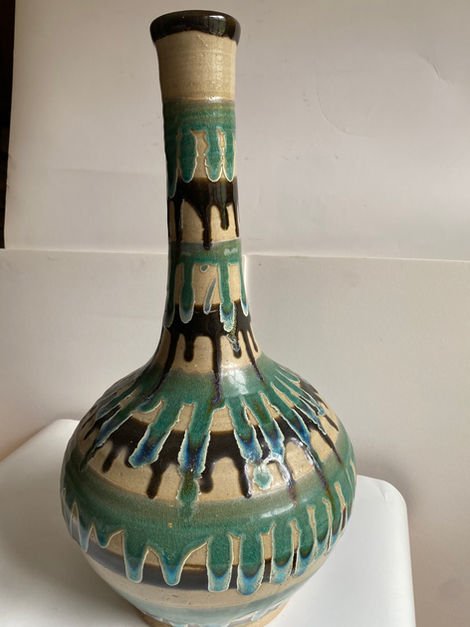 现代欧洲抽象彩釉瓷瓶 - Modern European Abstract Color-Glazed Porcelain Vase