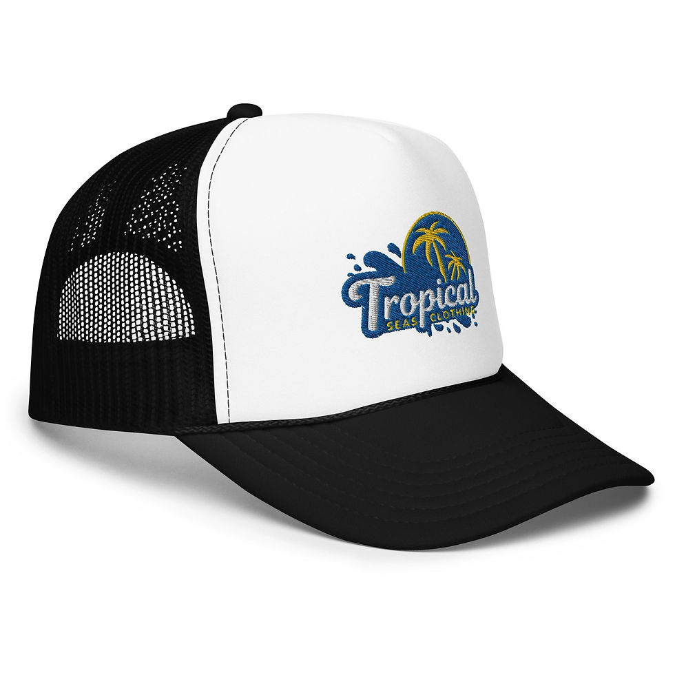 Thumbnail: Tropical Tides Foam Trucker Hat: Ride the Waves of Fashion!