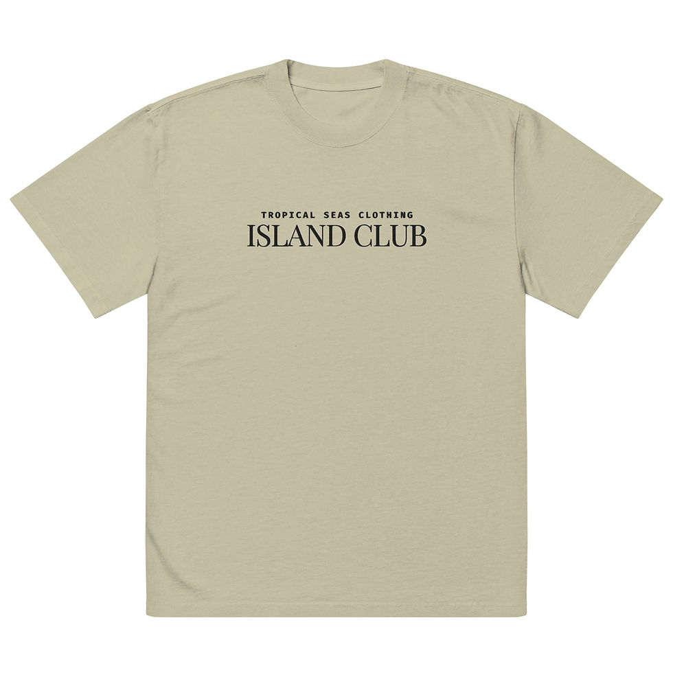 Thumbnail: Oversized Tropical Seas faded t-shirt