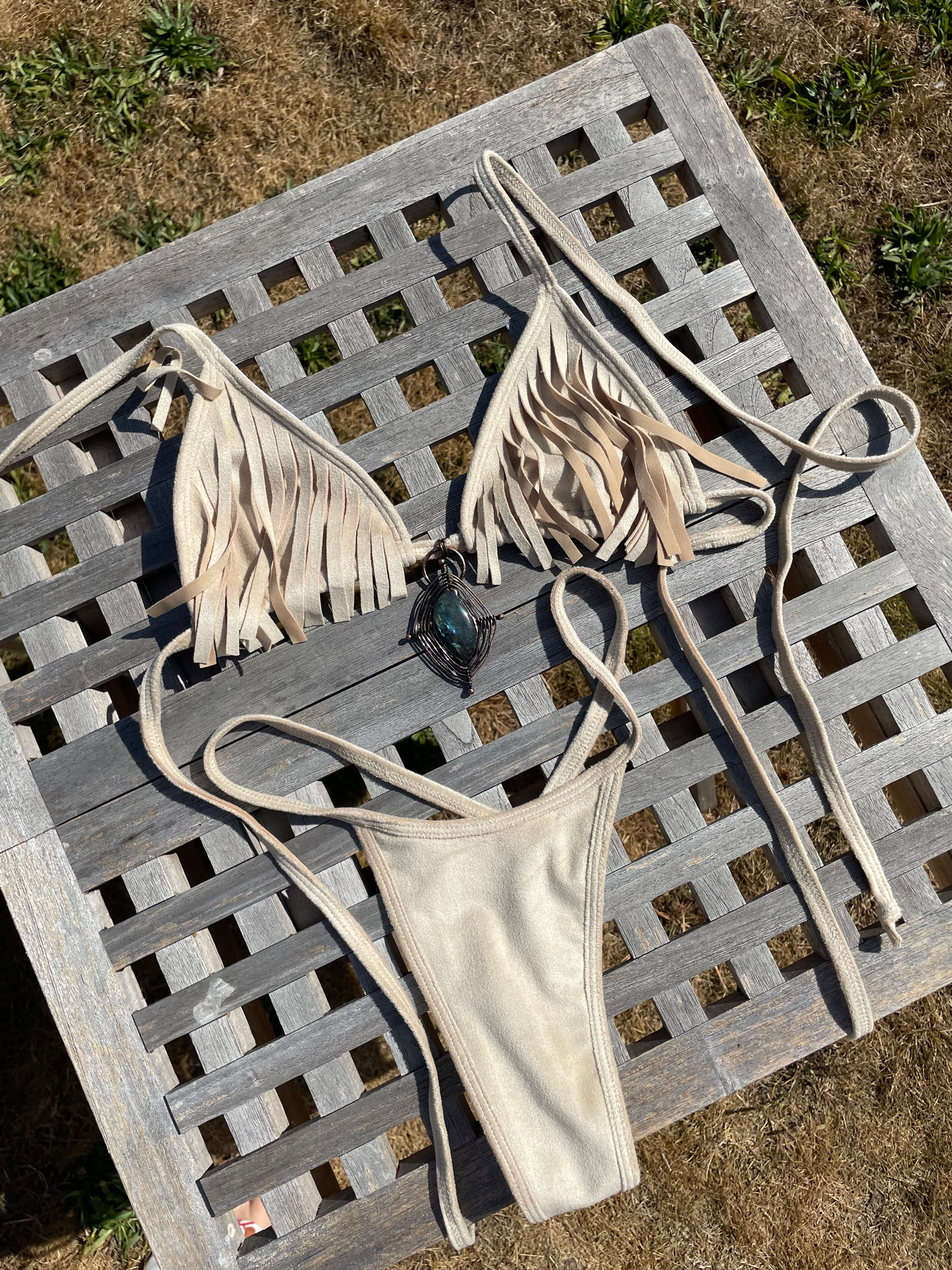 Labradorite Stone Bohemian Bikini 