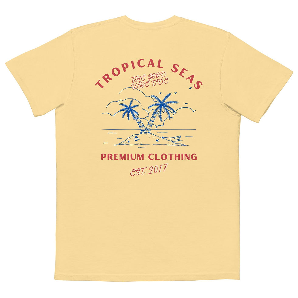 Thumbnail: Tropical 4th of July Pocket T-shirt