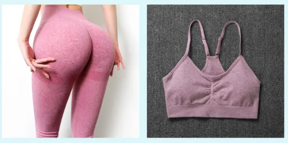 Thumbnail: Peach Fit Yoga Pants