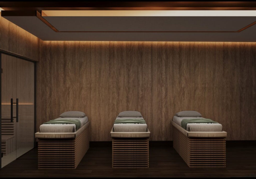 Ocean Spa projesinden mimari ve iç mekân görünümü – MDN Mimarlık.