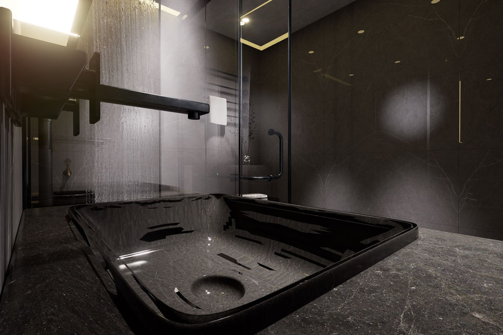 Banyo Yenileme projesinden mimari ve iç mekân görünümü – MDN Mimarlık.