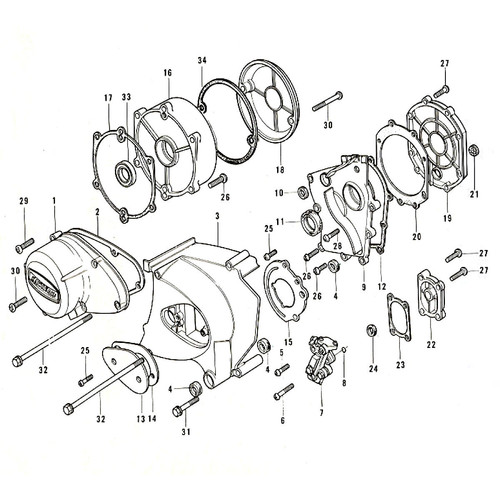 Kawasaki 900 Z1 Screw Kits | Japan Moto Nuts