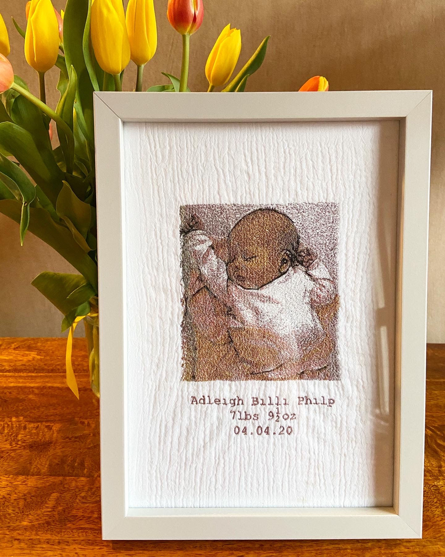 Embroidered Framed photo