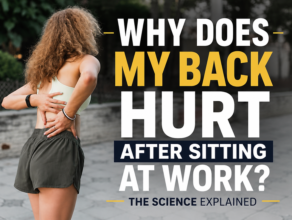 Low back pain is one of the leading causes of disability worldwide, and prolonged sitting is commonly associated with increased discomfort, particularly when combined with low physical activity and poor movement habits. While sitting itself is not inherently harmful, remaining in the same position for long periods without movement can contribute to stiffness, muscle fatigue, and increased sensitivity in some individuals.
