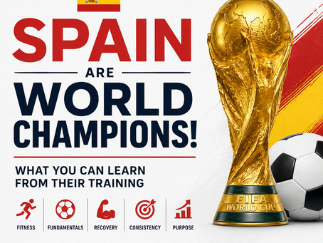 Spain are the 2026 FIFA World Cup champions after defeating Argentina 1-0 in the final. What can athletes and fitness enthusiasts in Grand Prairie, TX learn from their championship run? Discover five training lessons inspired by Spain's teamwork, conditioning, recovery, and consistency, plus how AqilFitness Training Solutions can help you train like a champion.