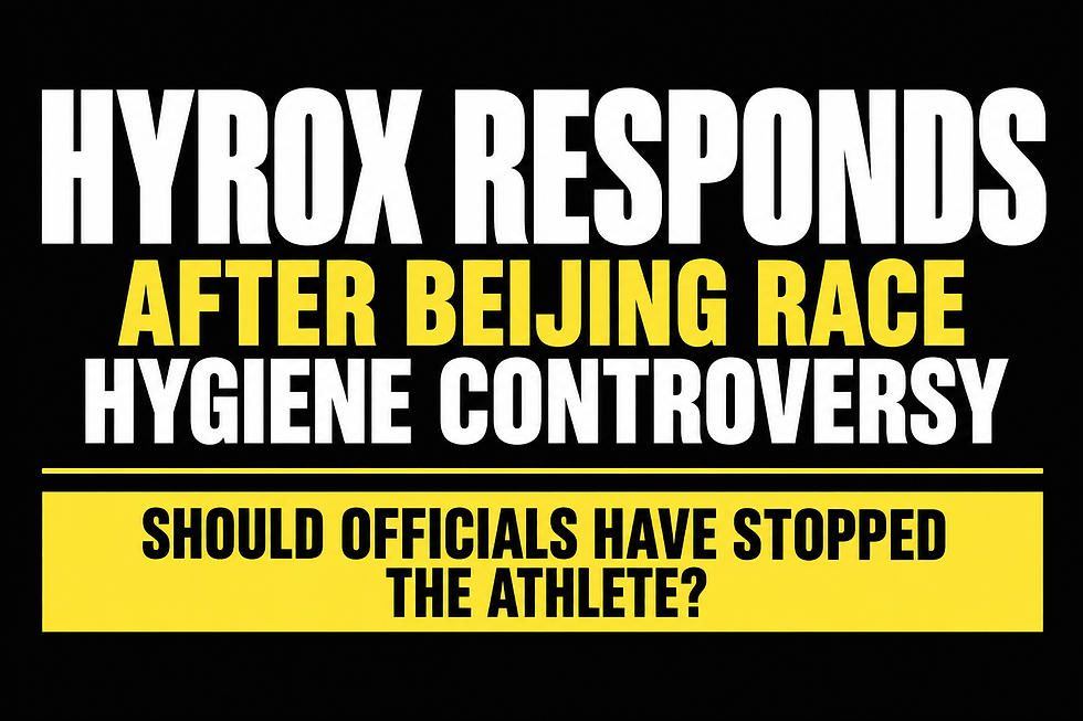 HYROX Responds After Beijing Race Hygiene Controversy: Should Officials Have Stopped the Athlete?